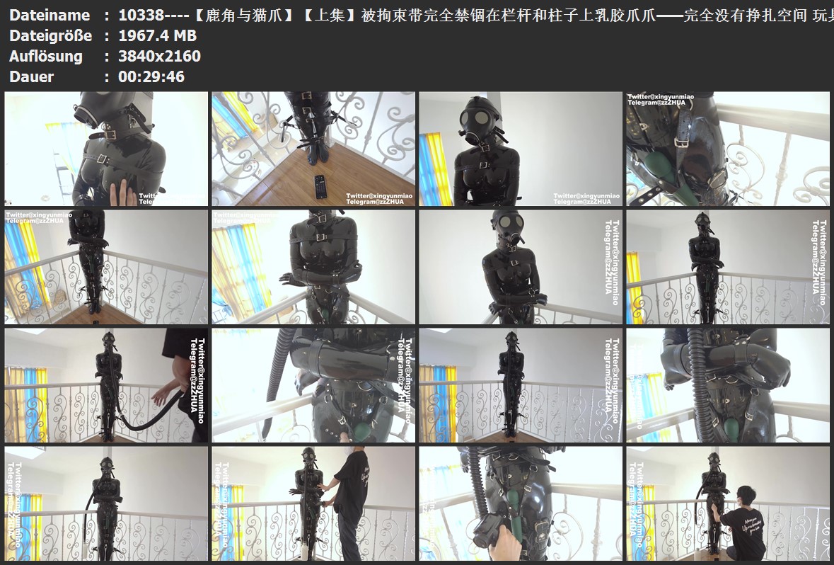 10338----【鹿角与猫爪】【上集】被拘束带完全禁锢在栏杆和柱子上乳胶爪爪——完全没.jpg
