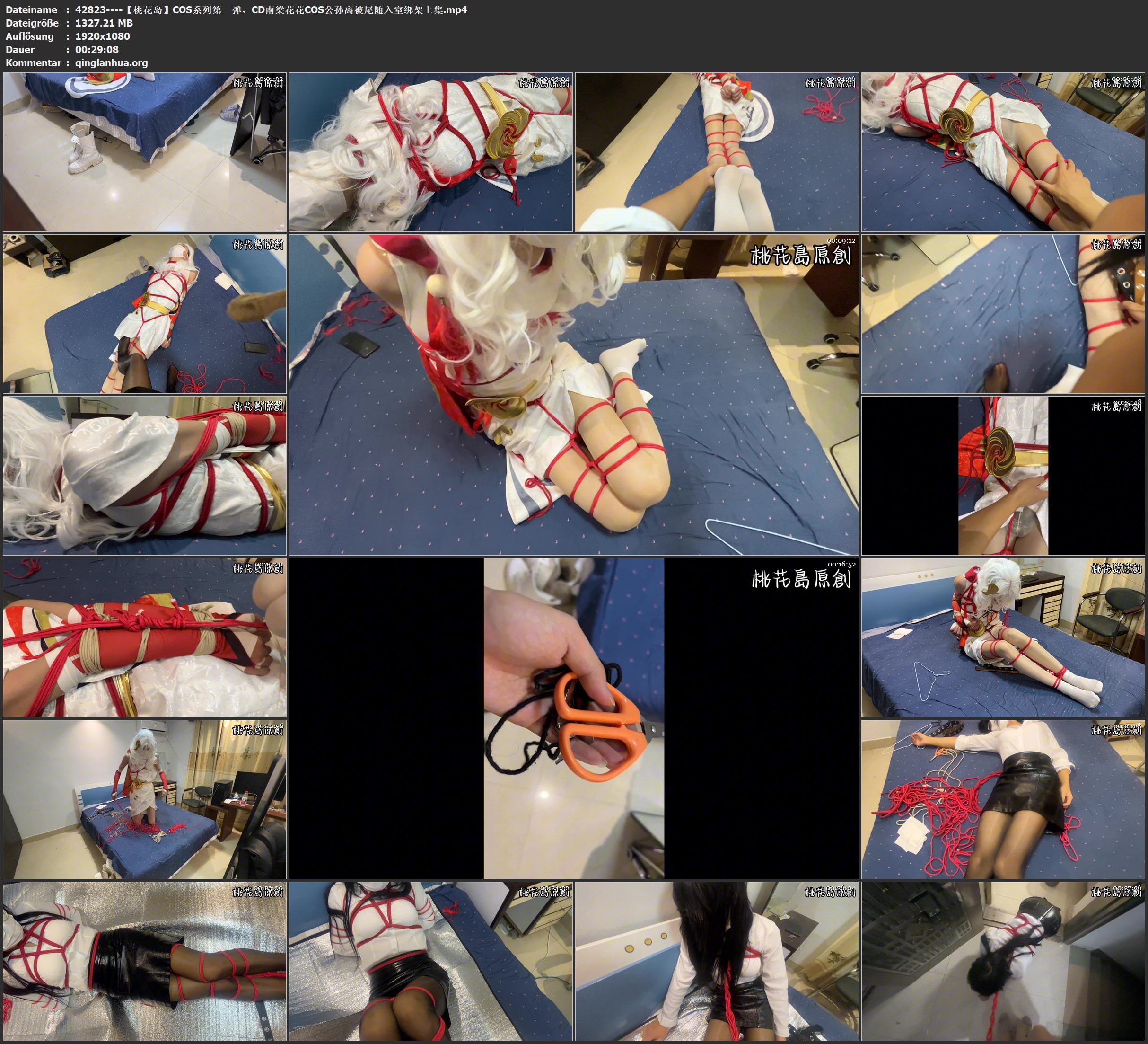 42823----【桃花岛】COS系列第一弹，CD南梁花花COS公孙离被尾随入室绑架上集.jpg