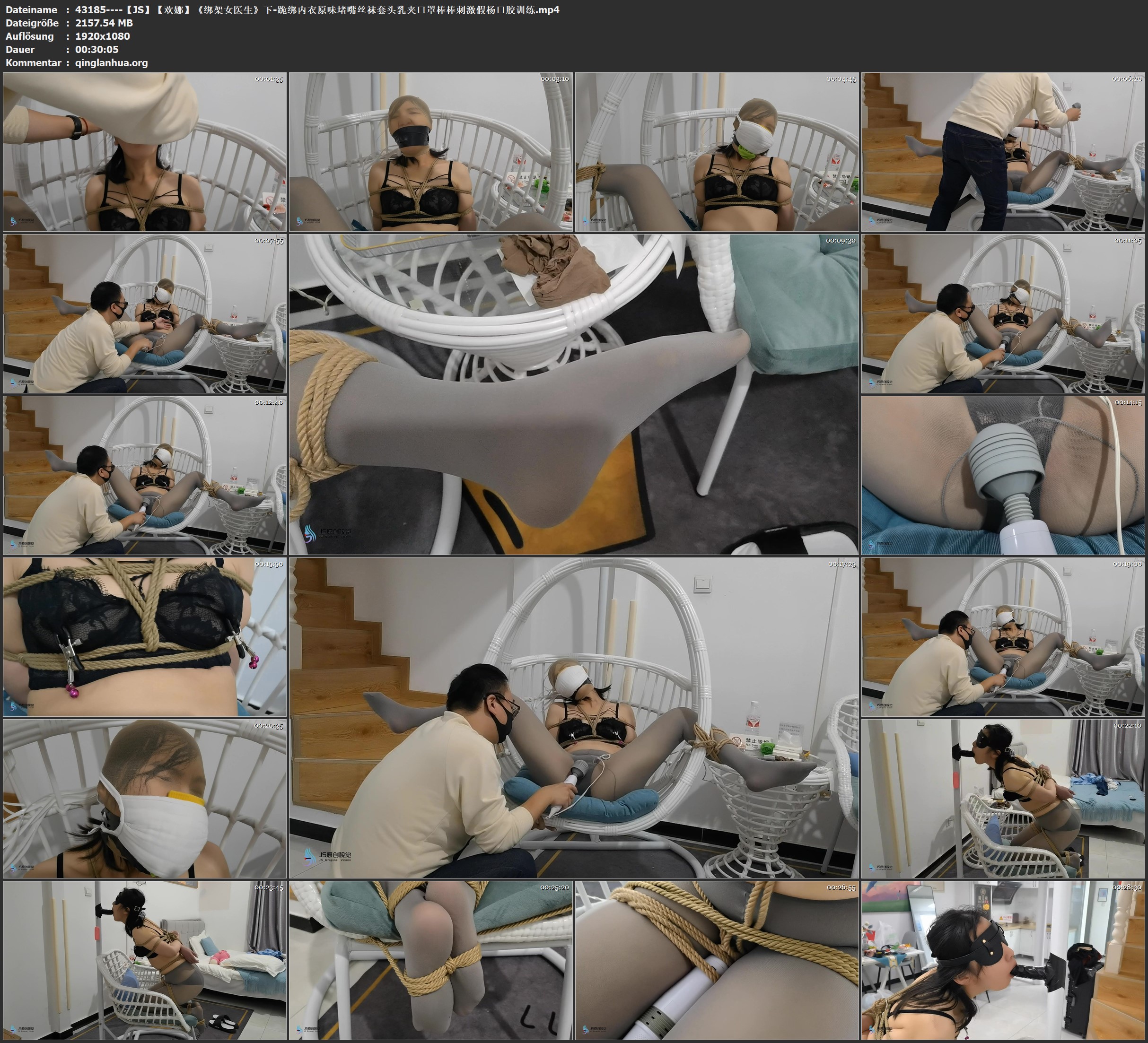 43185----【JS】【欢娜】《绑架女医生》下-跪绑内衣原味堵嘴丝袜套头乳夹口罩棒棒刺激.jpg
