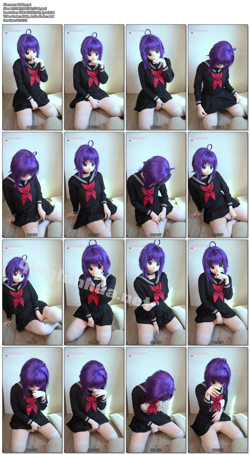 48981----【zentai】紫色短髮學生妹kig性慾高漲≧ ﹏ ≦ 三月份着ぐるみ動画1kigurumi.jpg