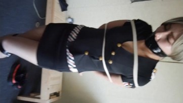 【DK-13】约拍纪实 上篇 阿狸妹子空姐职业装捆绑 堵嘴 挣扎 被咸猪手乱摸