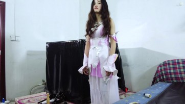 【樱束原创】《小舞首尝超负压真空柜》小舞真空柜体验工业级抽气设备，超强负压将柜子四周吸附到一起同时收紧，震动玩具因负压的关系紧密贴合!身体轮廓全部呈现！