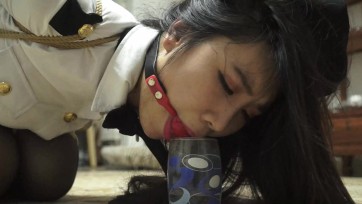 【逍遥】《被算计的女警03》黑丝女警折叠捆绑成团~口球被迫流口水收集！白丝美腿捆绑至脚掌！