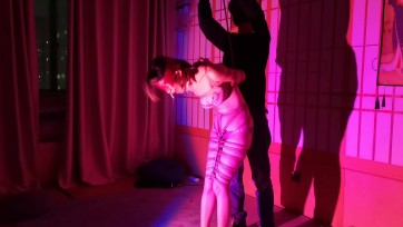 【一绳所爱】喵喵极限后手观音吊在竹竿上