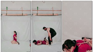 【鑫鑫工作室】韵味少女红色旗袍首次捆绑体验