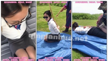 【束心工作室】月月白领装五花捆绑，黑丝高跟鞋，坐车外出，户外挠脚心，一步绳，押解枪决斩首，无厘头简介剧情