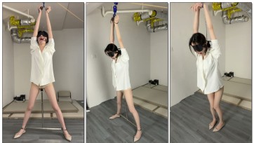 【眼眸出品】《丁字刑具强制开腿+灌肠111》