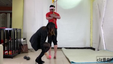 【clz原创】灵粒真实tj深圳来的男m，五花绑得很专业！