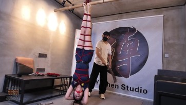 【雨辰工作室】女搜查官木马走绳倒掉受辱 制服诱惑 木马受辱 口球加持 捆绑拷问 走绳虐茵 倒吊受刑