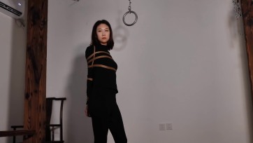 【路由紧缚】新人小纯试缚三造型