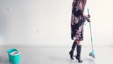 【高跟遇上跑步机】重镣禁锢高跟长靴“全副武装”做家务之新春特别超长篇