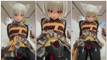 【夏】全包乳胶kigurumi红j套贞操锁包手榨