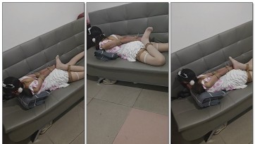 【谁谁原创】萝莉白丝短裙蒙眼并肘西式直臂捆绑挣扎