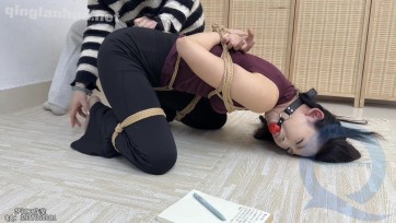 【梦川】【雯雯】独醉玩具公司（裤里丝员工测试口球+捆绑惩罚）