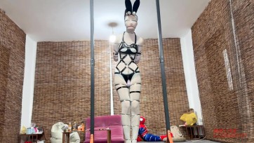 【媚娘工作室】纯铁丝极限直立捆绑墙高
