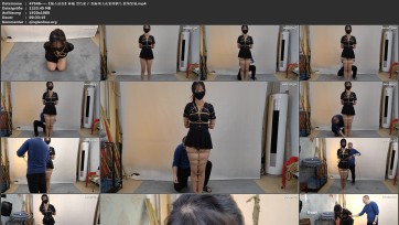 【随心原创】林曦 黑色裙子 细麻绳五花紧缚驷马 股绳紧勒