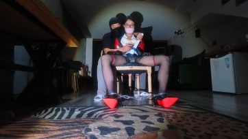 【kilo】黑丝高跟蛇喰梦子cos调教，性感大长腿被紧紧绑缚起来受各种凌辱 下