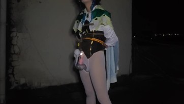 【澄创绳缚】温迪的楼顶榨精