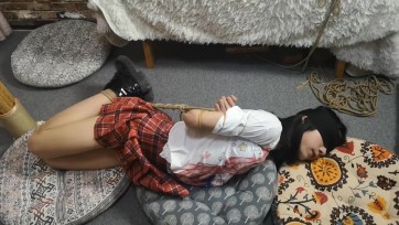 【随心原创】CD努 调叫 细麻绳五花驷马 拘束衣头套 踩踏鞭打 nu性也很好 极尽修儒