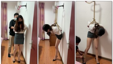 女白领OL肉丝袜 居家调教至失禁 户外执行