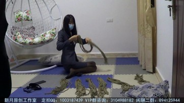 【新月原创】【红豆】制服黑丝少女周末的游戏 邀请绳师上门给自己绑直臂驷马放置体验 相当满意