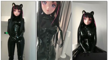 【Kigurumi】胶衣猫娘【Kigurumi】露出play