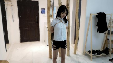 【束缘阁】酷酷的小柒 五花大绑 驷马挣扎 纹身很酷