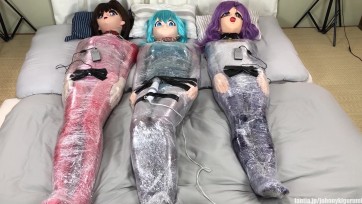 【zentai】灼熱着ぐるみ拘束