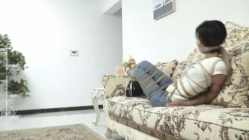 【逍遥】 前夫最后的捆绑（下）女上班族被驷马捆绑十字架囚禁