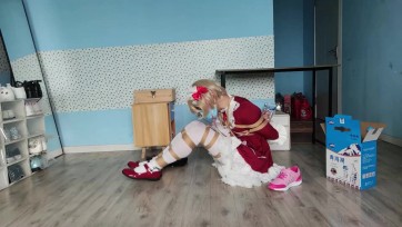 【Daohaozhesi】紧缚实验2 日式并腿缚状态下从各处拿东西的能力。