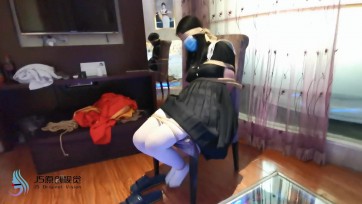 【JS】琳洛 白丝学生装 椅子束缚