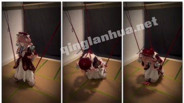 【汐月原创】风堇强制跪缚，对跳蛋猛猛摇头还是被塞了4个