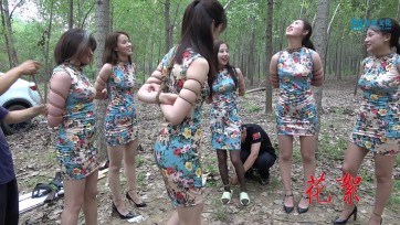 【MJ影视】大作 色诱六魔女 旗袍丝袜团