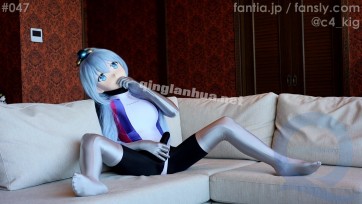 【zentai】着ぐるみkigurumiのゼンタイ競泳LEOHEX手コキオナニー