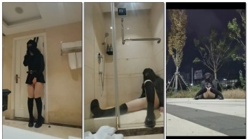 【hx0532】任务失败的女战斗员的绞刑经历与浴室的尸体摆弄~绞刑＋窒息＋靴子＋失禁，附赠露出经历（路边长时放置）