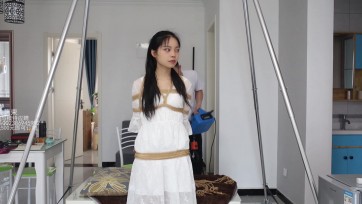 【心悦艺束】欣然大二妹子欣然的初次试镜，驷马吊缚TK