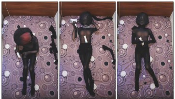 【哈哭實驗室】黑丝全包 热缩袋呼吸控制