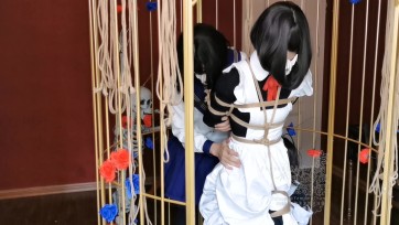 【叶沫沫】“面罩少女与翻花绳”第五期，第二部分（白丝足底TK与娇喘）