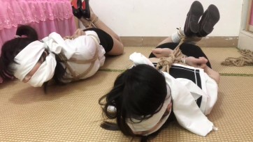 【新月原创】【佳怡】【琳媚】14毫米麻绳束缚 椅缚 驷马 堵嘴蒙眼 刮鼻子 揪头发