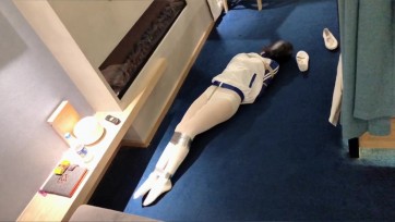 【窒物者】【极致系列-头套女】大学生、校服、失禁、羞耻、绝闷、双层头套、极致放置、极致挣扎、对胸、屁股、脚进行暴击