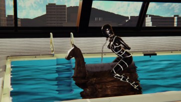 【3D动画】长篇巨制--悲情百合向乳胶剧情片《妄想之歌》吊缚 木马 乳胶床 两个JK女生的恋爱故事，有着不为人知的秘密，此思此念可昭日月。