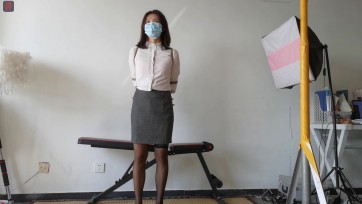 【绳之韵】瑾瑜，户外TJ初体验第四幕，回程路上被绑在车里的黑丝丽人、捆绑+遥控跳跳零距离佩戴室外行走、宝贝取出过程实录