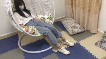 【新月原创】【红豆】定拍 脚铐帆布鞋 走路踮脚各种秀