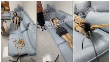 【束人映像】女同客户首次捆版TJ模特体验 捆绑+震动B+电击+TK+SP