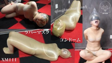 【小萌同学】套套和头套窒息呼控，充气避孕套极限二氧化碳飙升