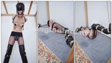 【冷与贝】冷酱长靴乳贴啵啵贝捆绑调教，震动糕朝